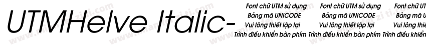 UTMHelve Italic字体转换